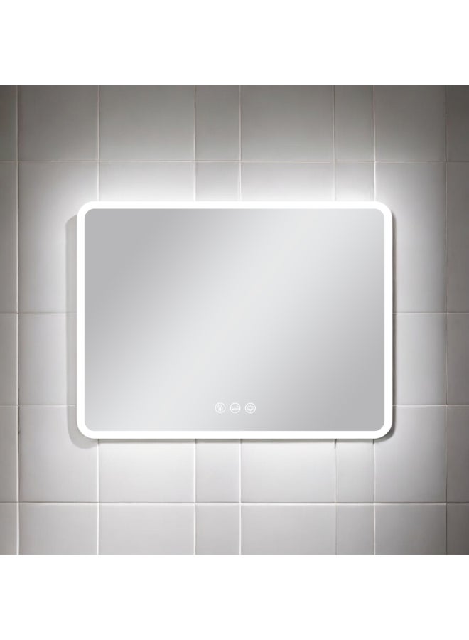 Aqua Drop Rectangular Copper Free Environmental Bathroom LED Mirror Clear 80 x 60 cm DWSFAC6080SRT - Image 2